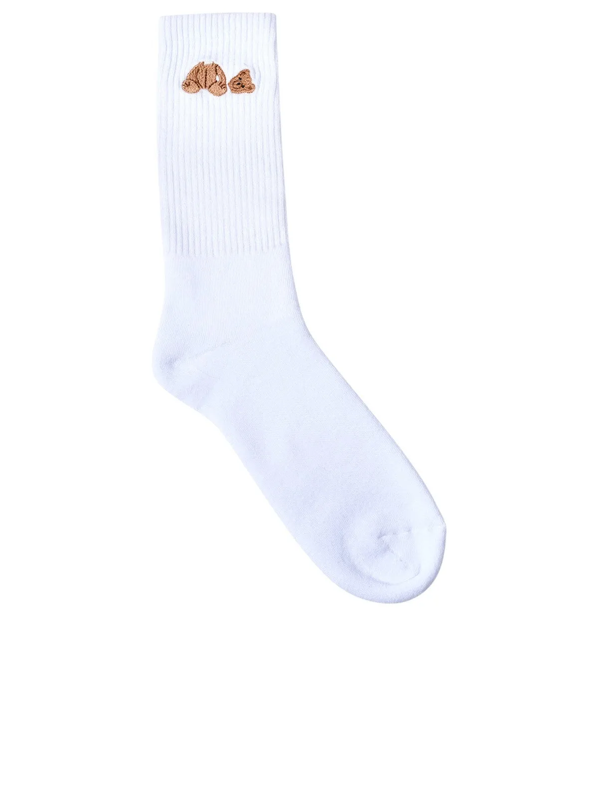 Palm Angels Bear-Motif Ribbed Socks