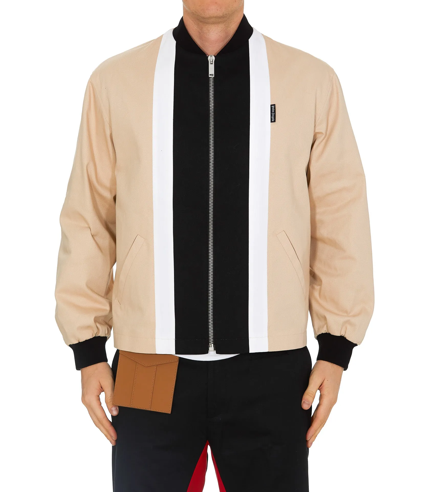 Palm Angels Colour-Block Bomber Jacket
