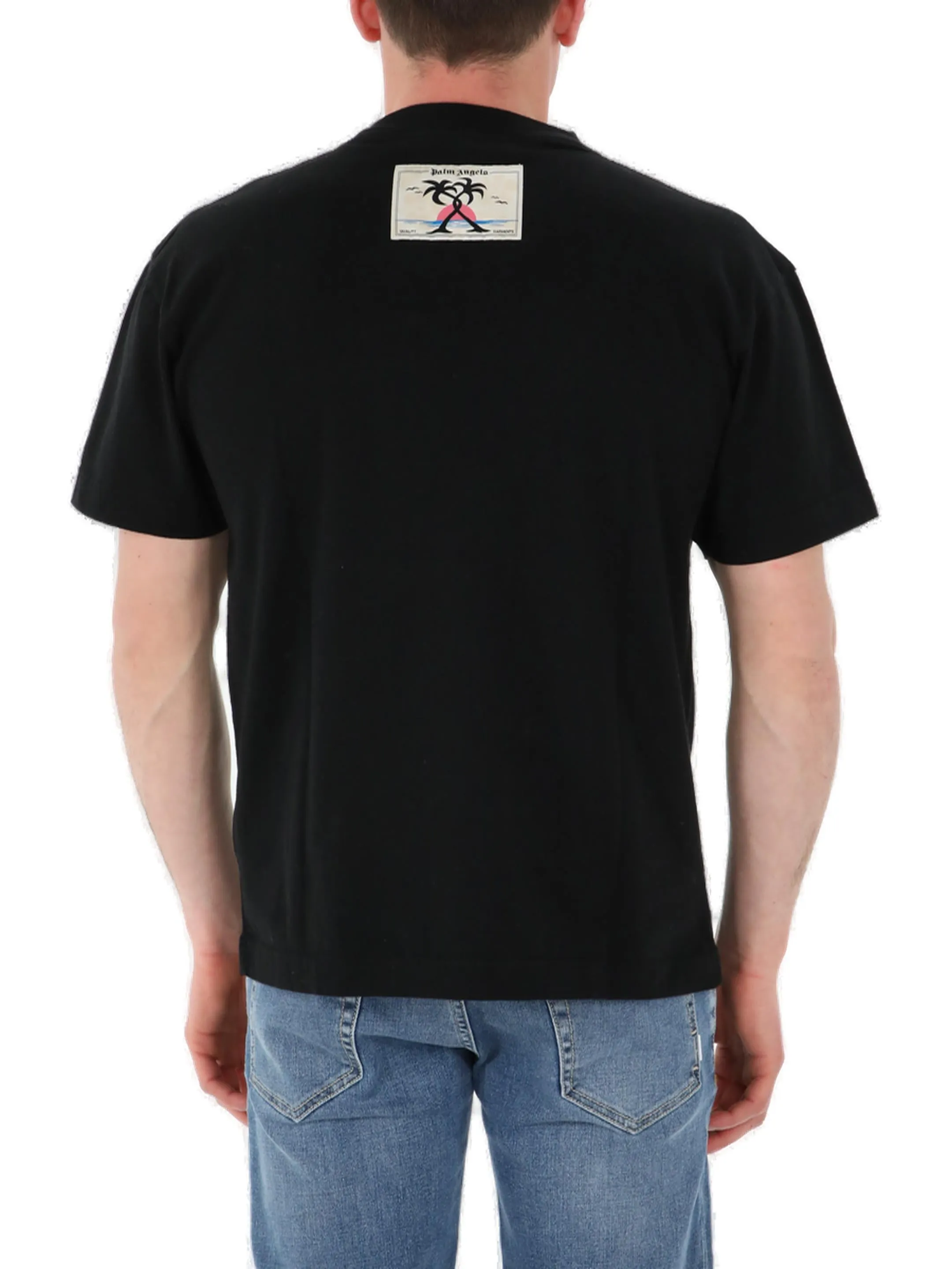 Palm Angels Graphic Printed Crewneck T-Shirt
