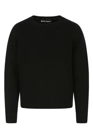 Palm Angels Logo Intarsia Knit Sweater