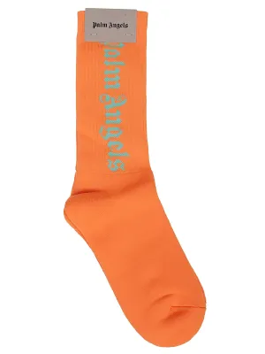 Palm Angels Logo Intarsia Socks