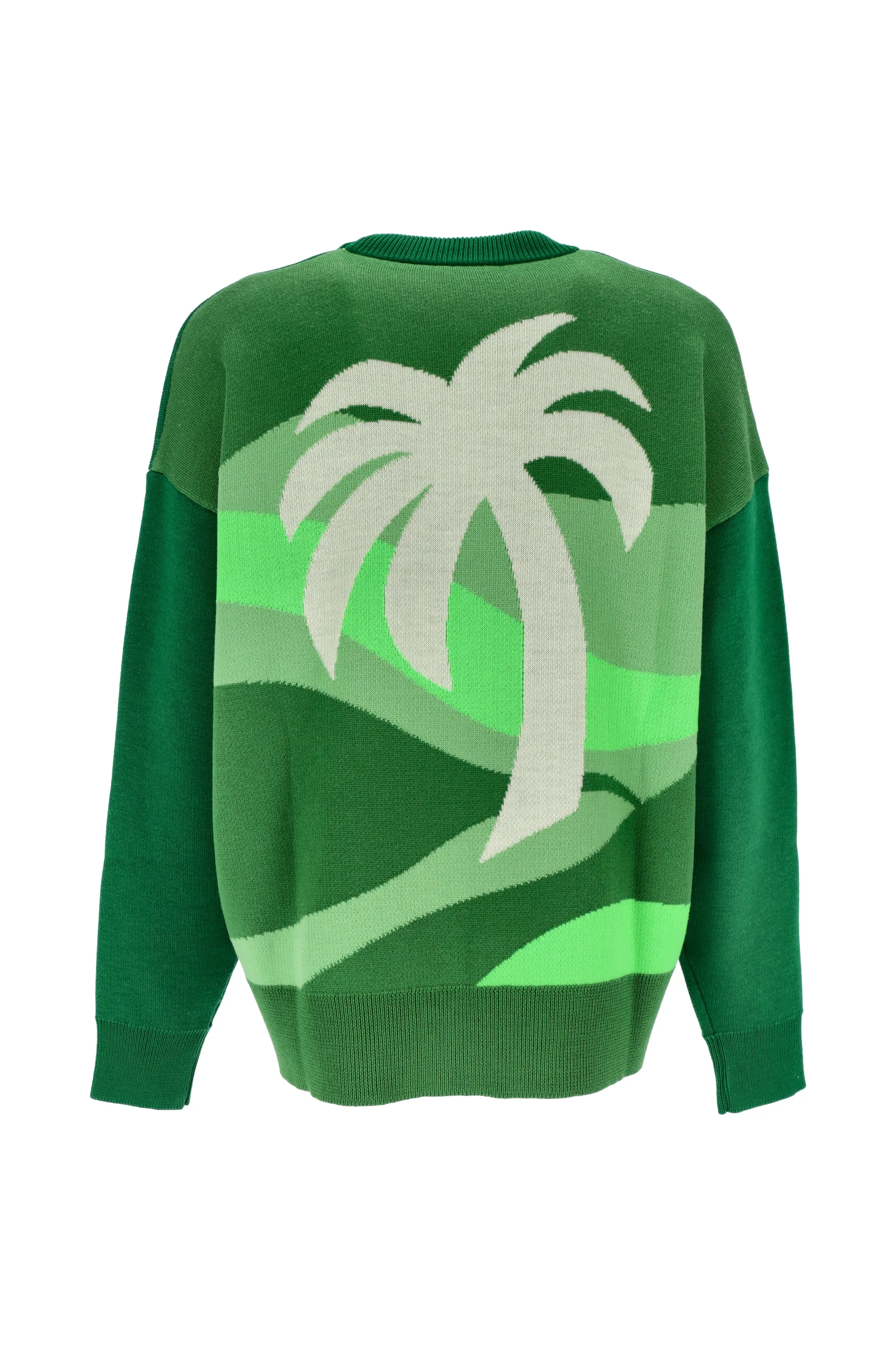 Palm Angels Palm Intarsia Knitted Sweater