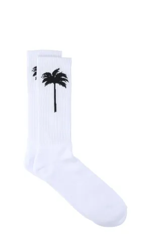 Palm Angels Palm Tree Intarsia-Knit Socks