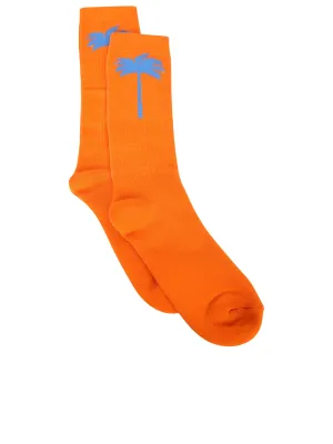 Palm Angels Palm Tree Intarsia-Knit Socks