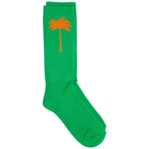 Palm Angels Palm Tree Intarsia-Knit Socks