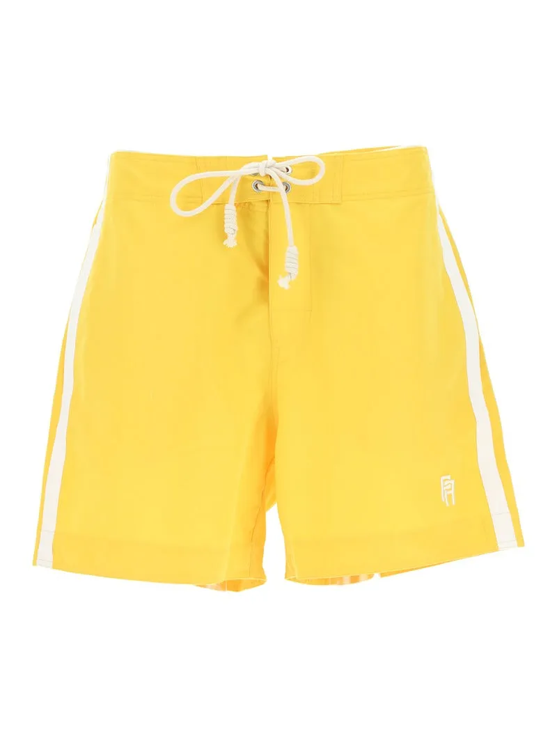 Palm Angels Stripe Trim Swimming Shorts