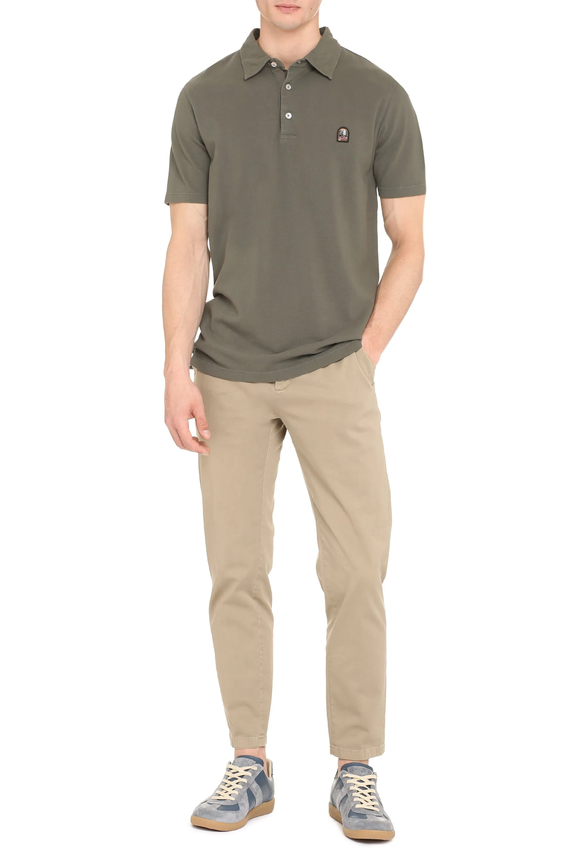 Parajumpers Logo Patch Buttoned Polo Shirt