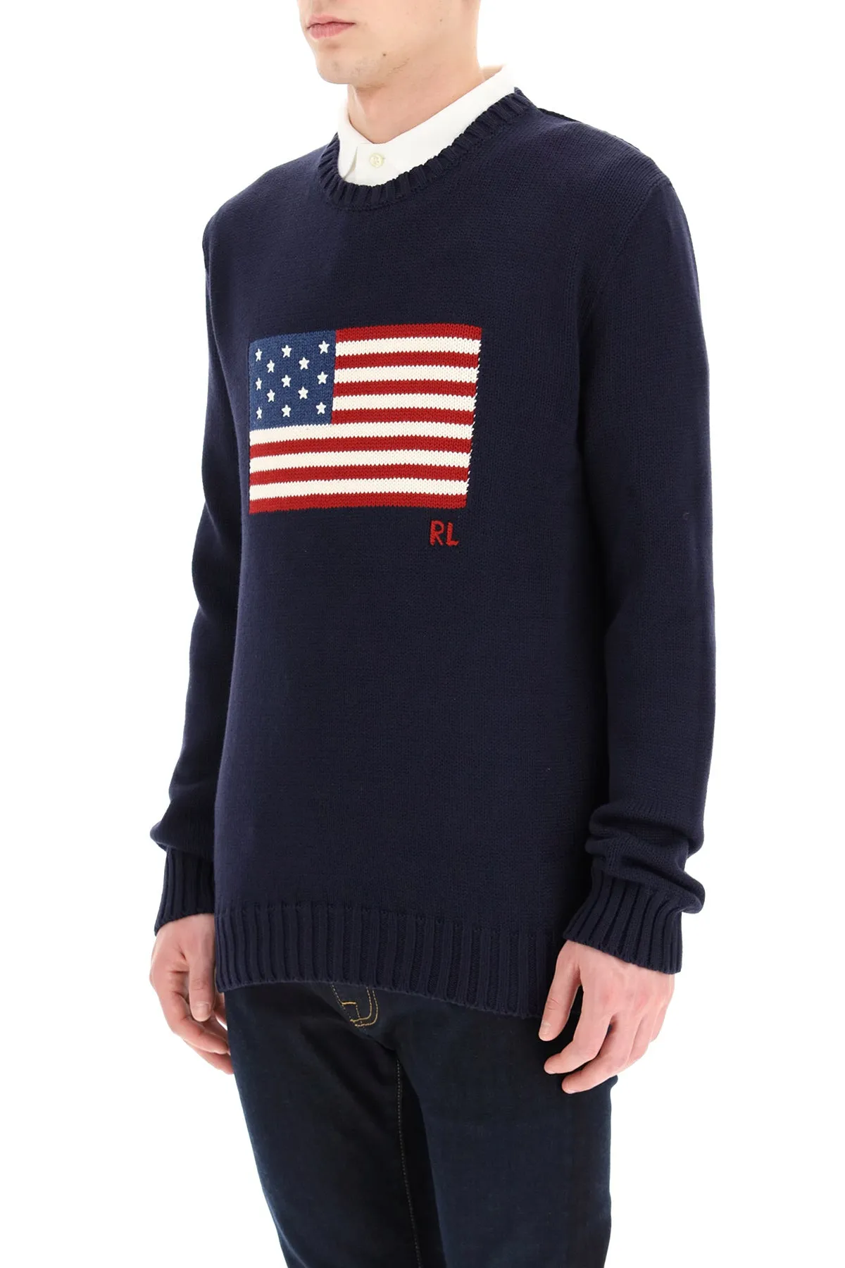 Polo Ralph Lauren Flag Intarsia Knit Sweater