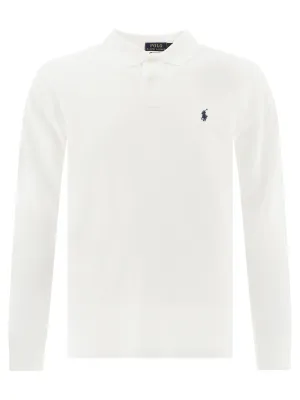 Polo Ralph Lauren Logo Embroidered Long-Sleeved Polo Shirt