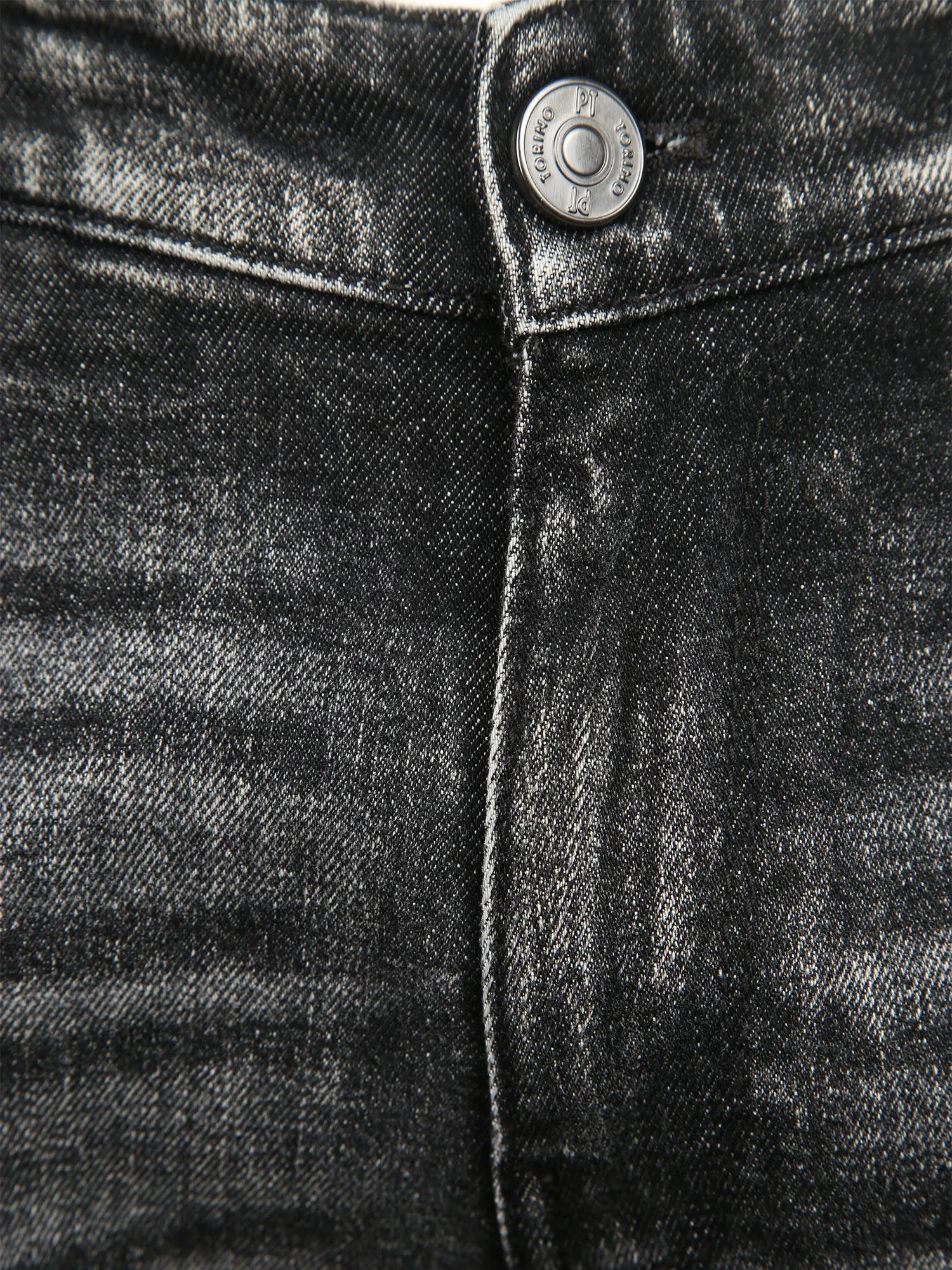 Pt01 Washed Straight-Leg Jeans