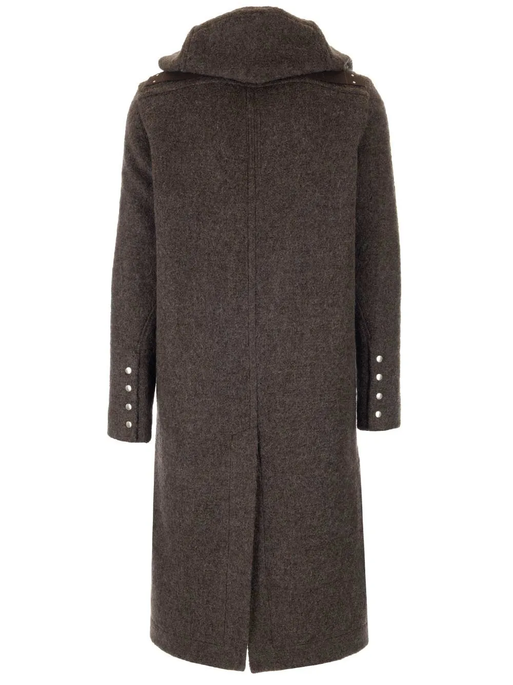 Rick Owens Buttoned Hooded Coat