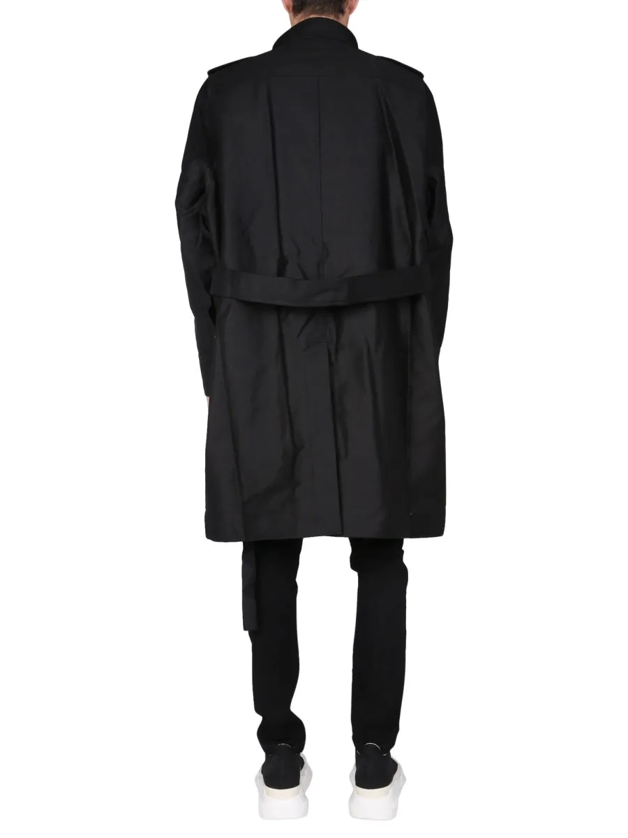 Rick Owens DRKSHDW High Neck Parka Coat