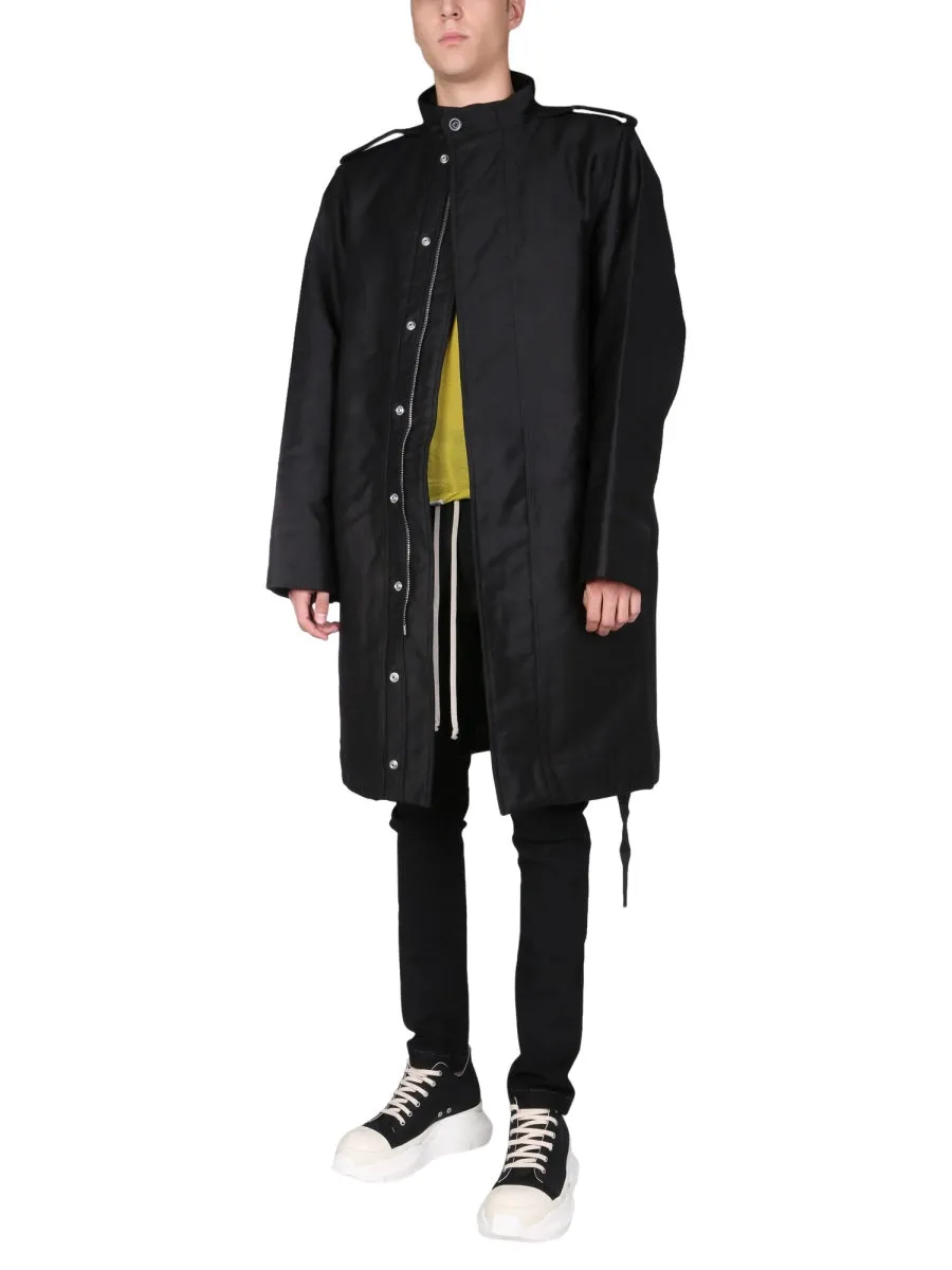 Rick Owens DRKSHDW High Neck Parka Coat