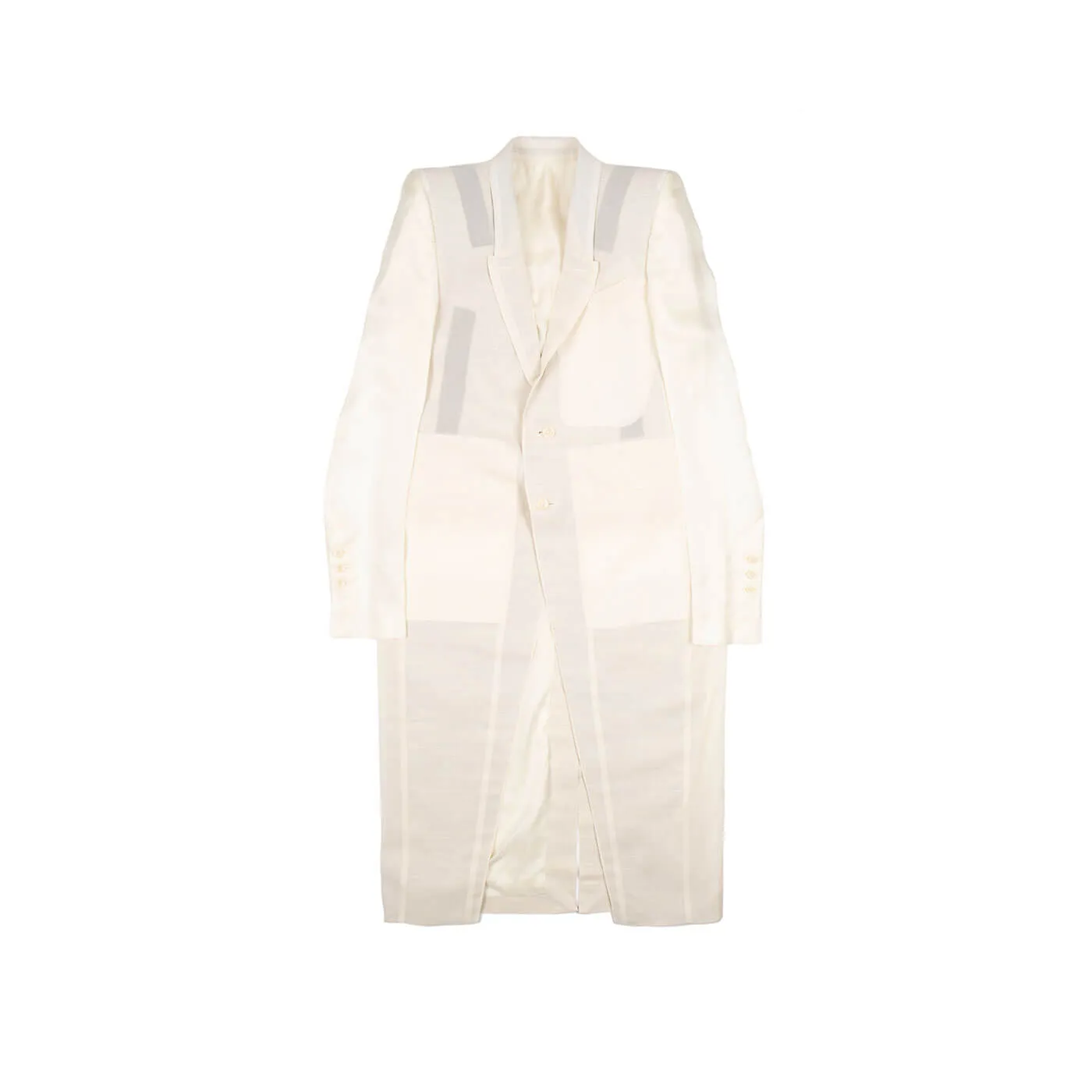 Rick Owens Panelled Buttoned Coat