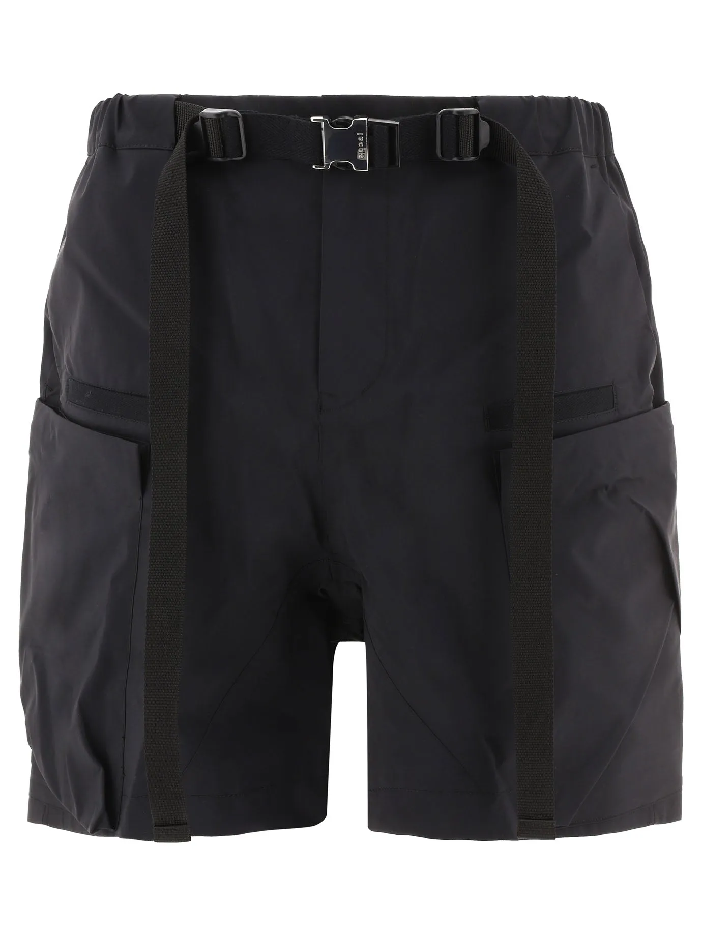 Sacai Belted-Waisted Knee-Length Shorts