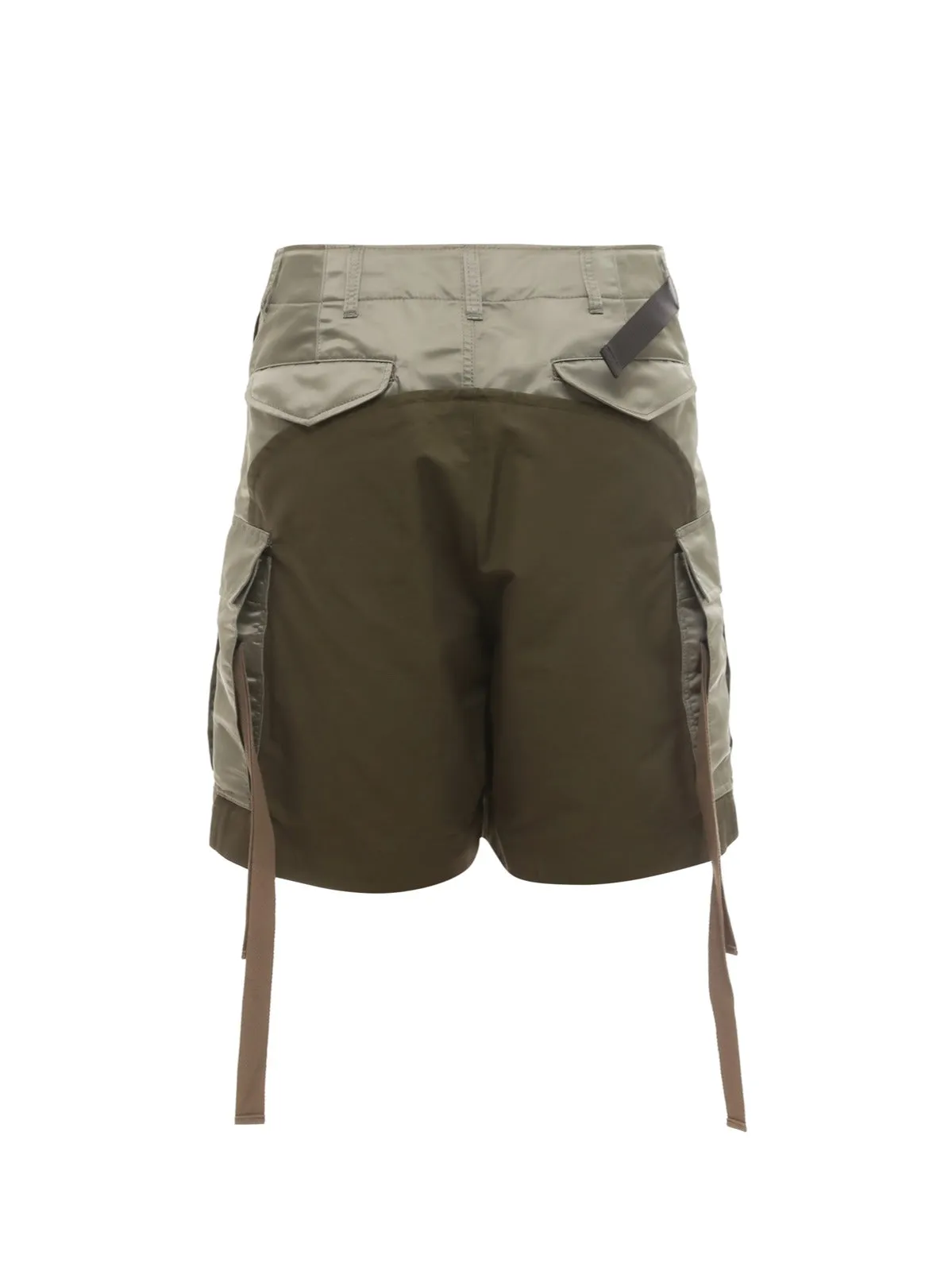 Sacai Panelled Belted Cargo Shorts