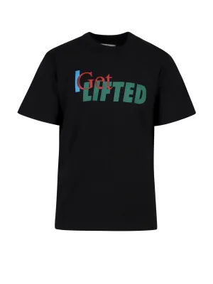 Sacai Slogan Printed Crewneck T-Shirt