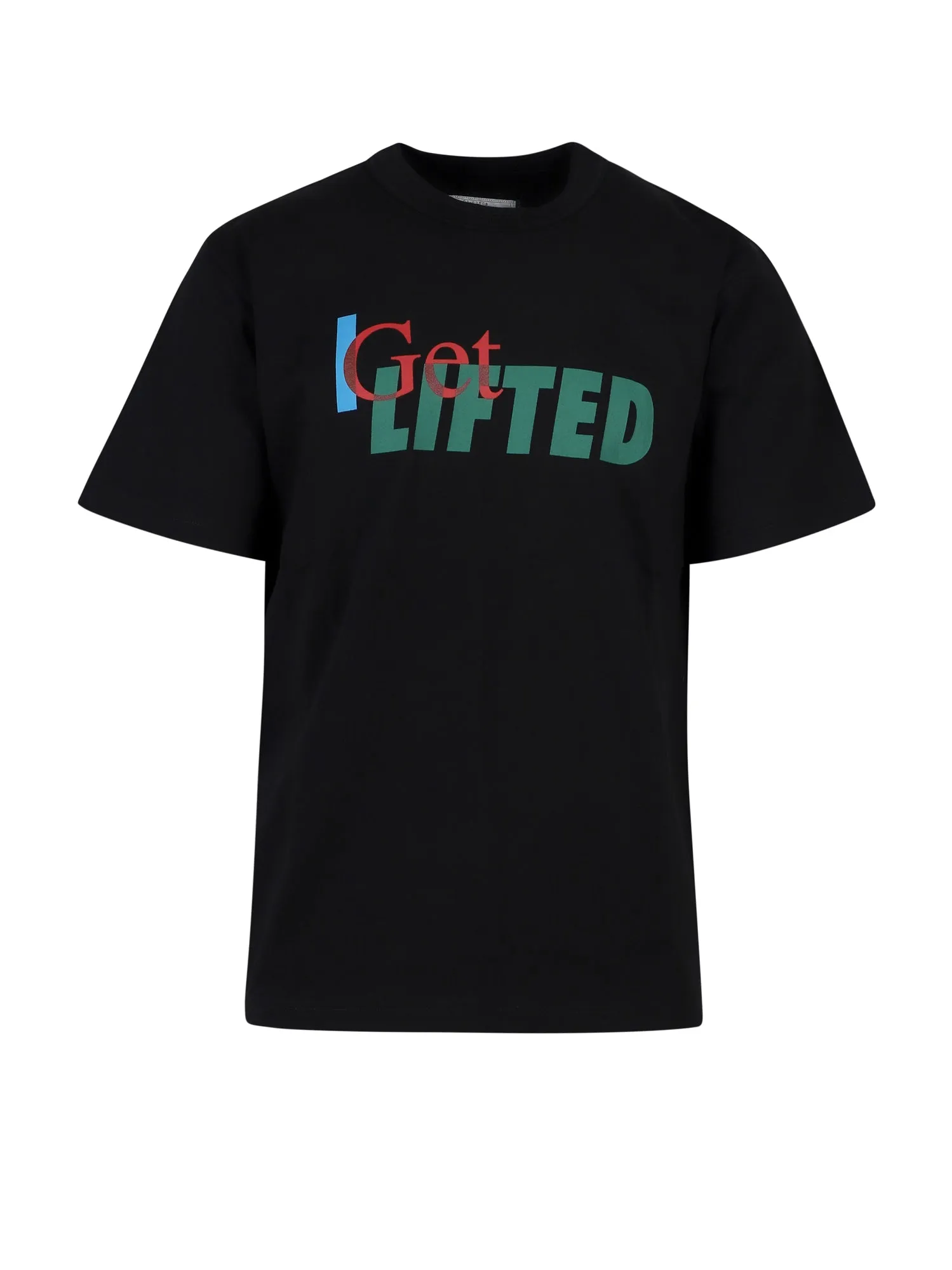 Sacai Slogan Printed Crewneck T-Shirt