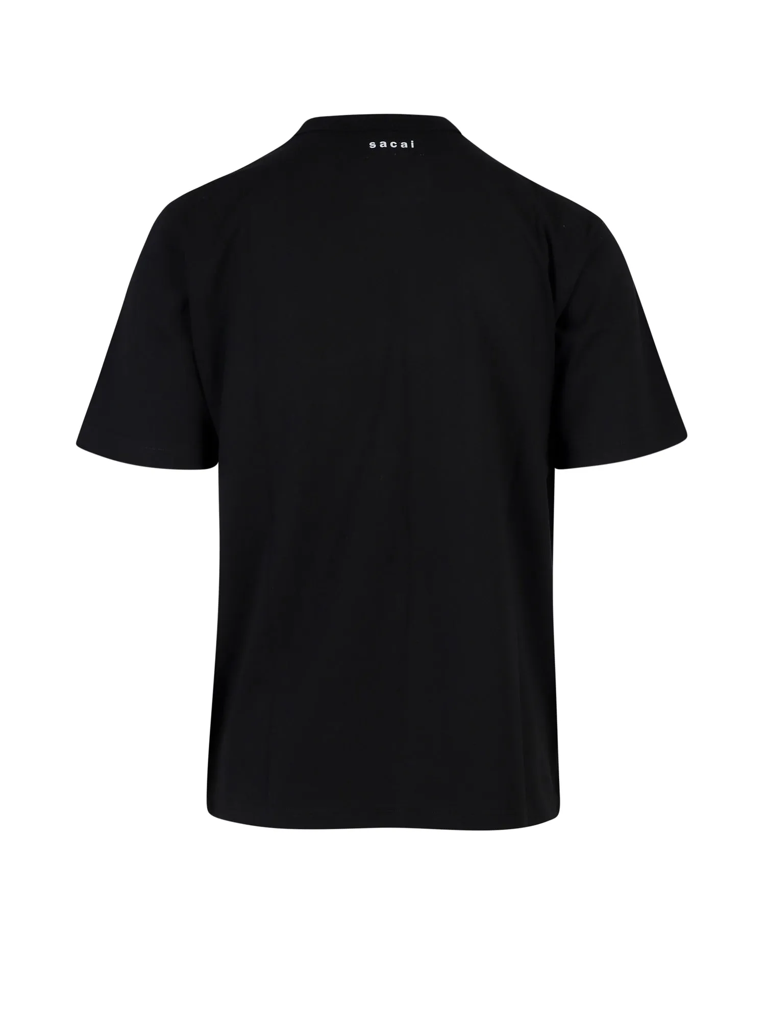 Sacai Slogan Printed Crewneck T-Shirt