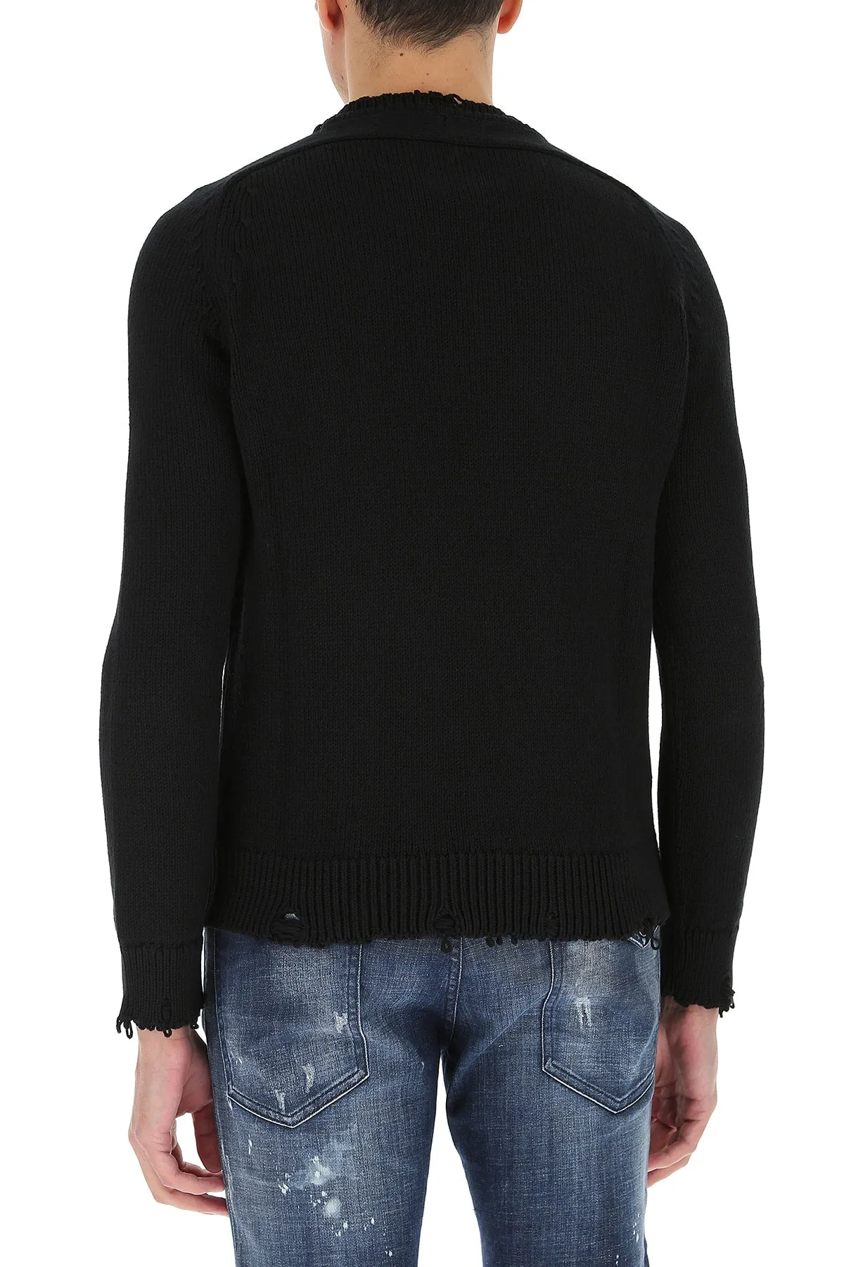 Saint Laurent Destroyed Knit Sweater