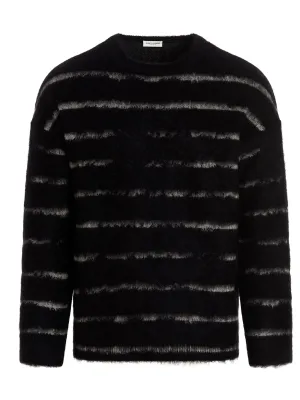 Saint Laurent Interrupted Stripe Knitted Sweater