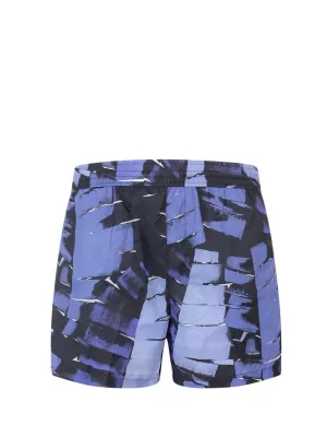 Salvatore Ferragamo Abstract Print Swim Shorts