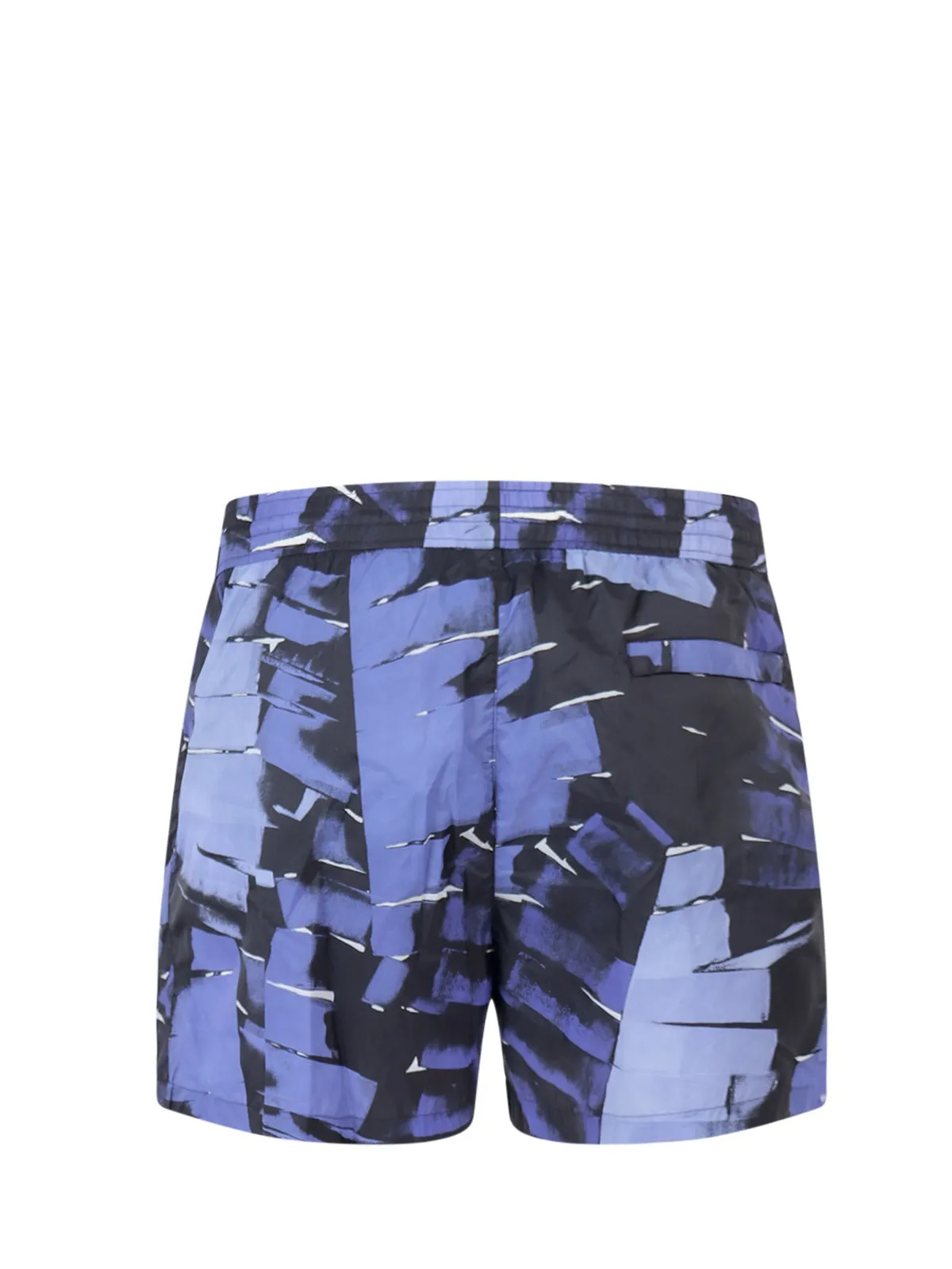 Salvatore Ferragamo Abstract Print Swim Shorts