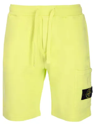 Stone Island Logo Patch Drawstring Track Shorts