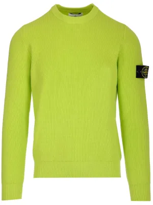 Stone Island Logo Patch Knitted Jumper
