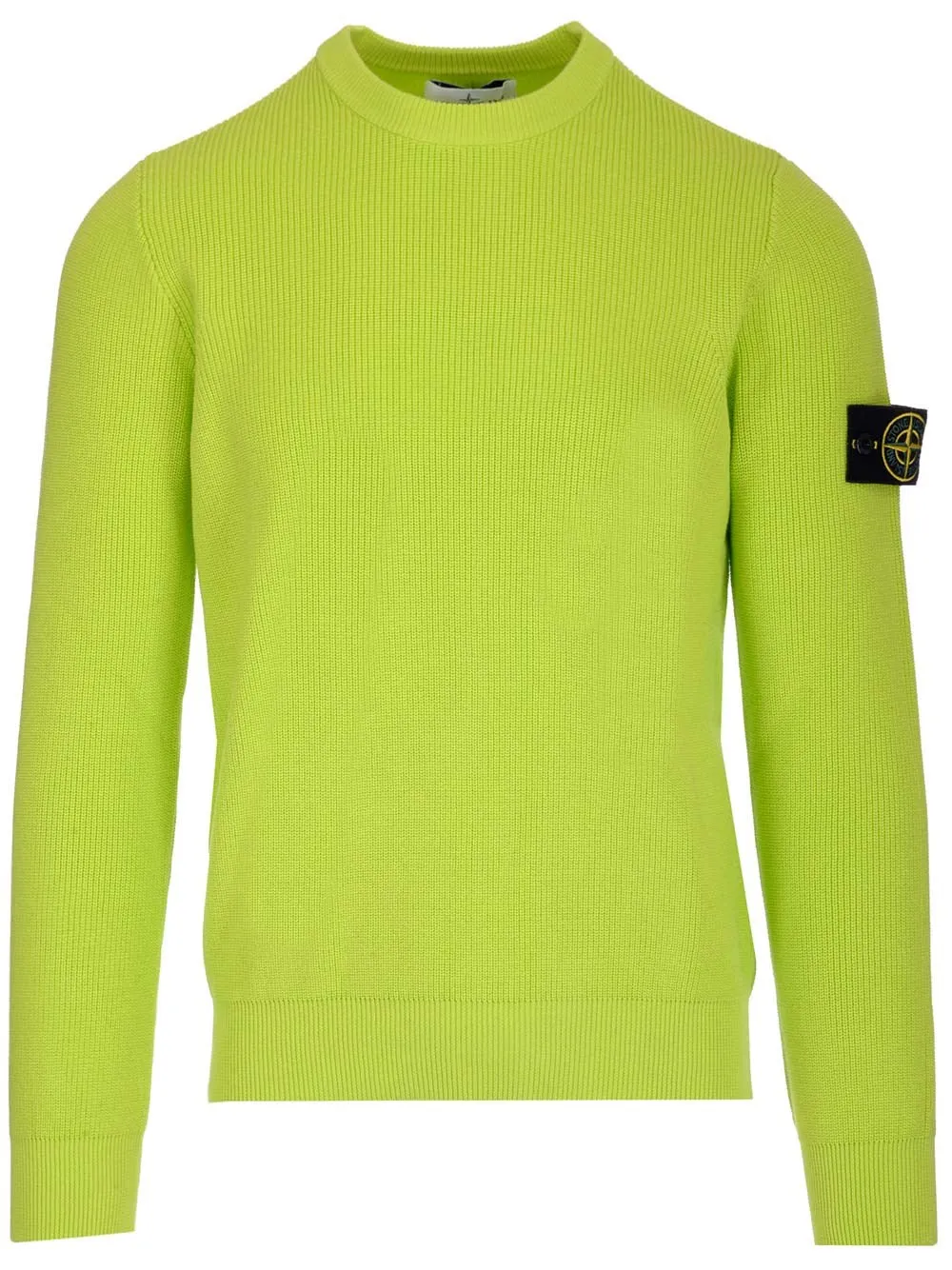 Stone Island Logo Patch Knitted Jumper