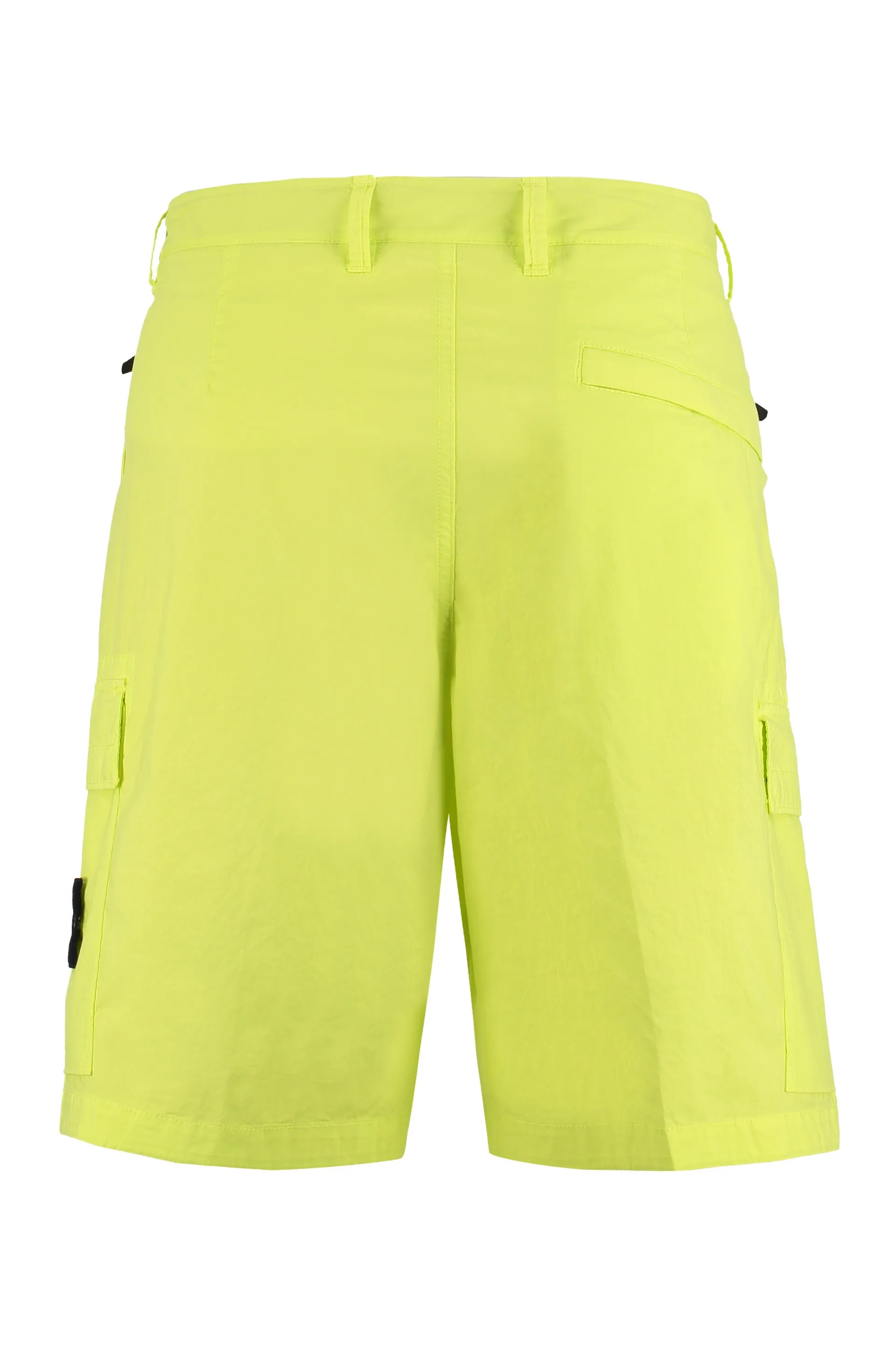 Stone Island Logo Patch Mid-Rise Cargo Shorts