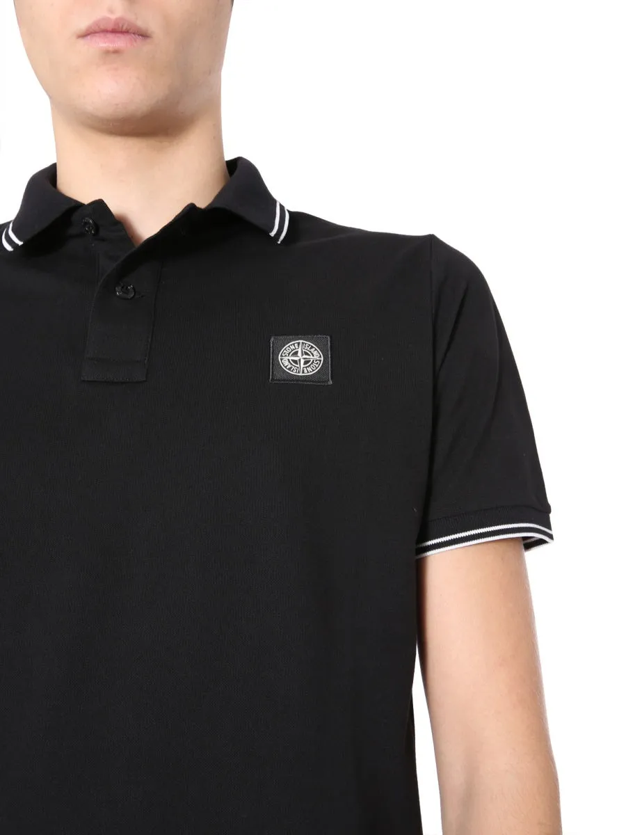 Stone Island Logo Patch Polo Shirt