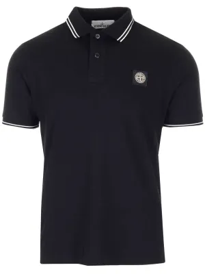 Stone Island Logo Patch Polo Shirt