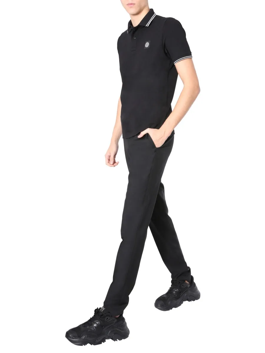 Stone Island Logo Patch Polo Shirt