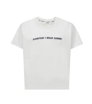 Sunnei Slogan Printed Crewneck T-Shirt
