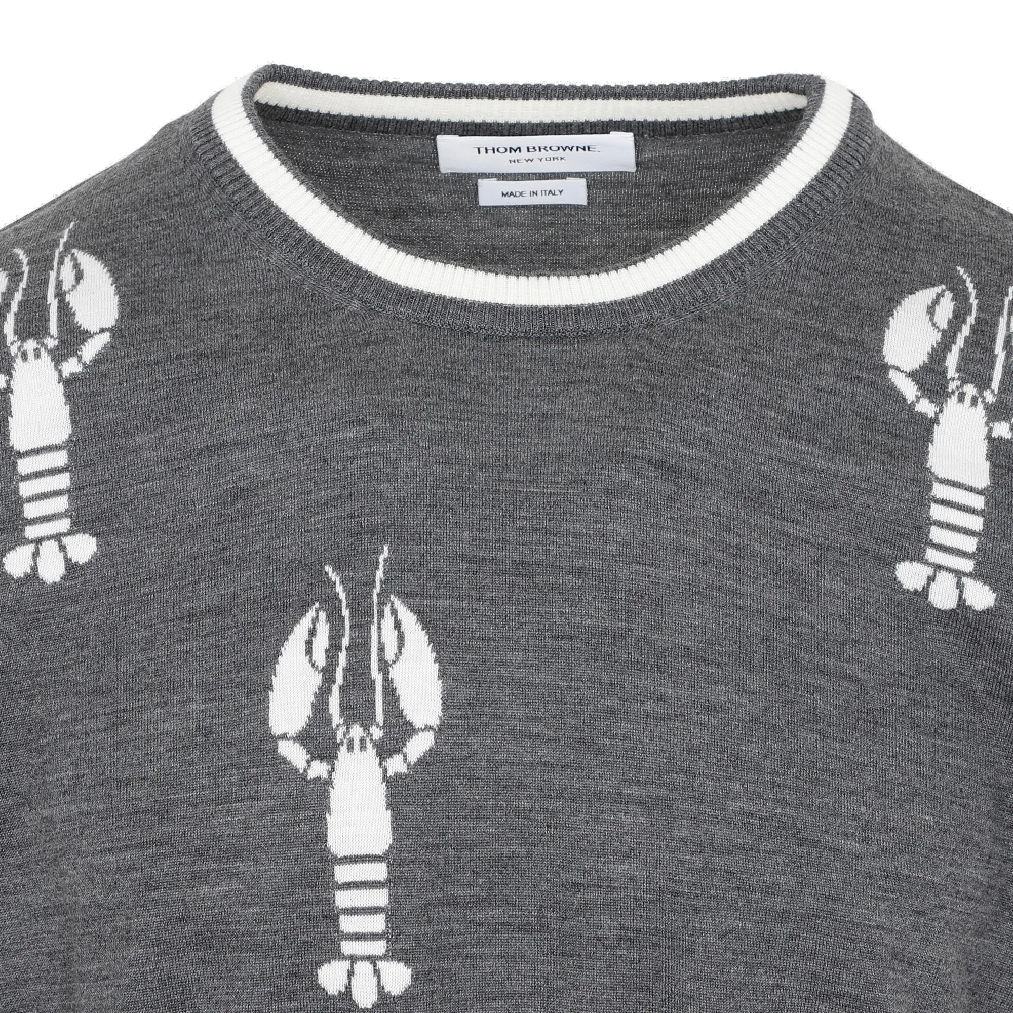 Thom Browne Lobster-Detailed Crewneck Sweater