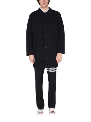 Thom Browne Striped Single-Breasted Coat