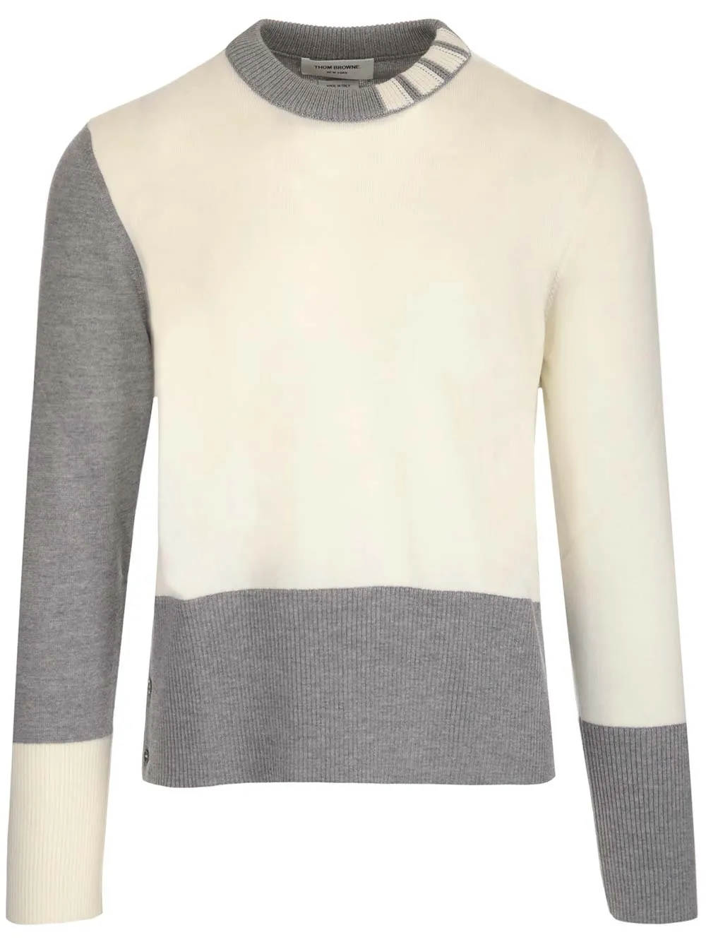 Thom BrownePanelled Knitted Sweater