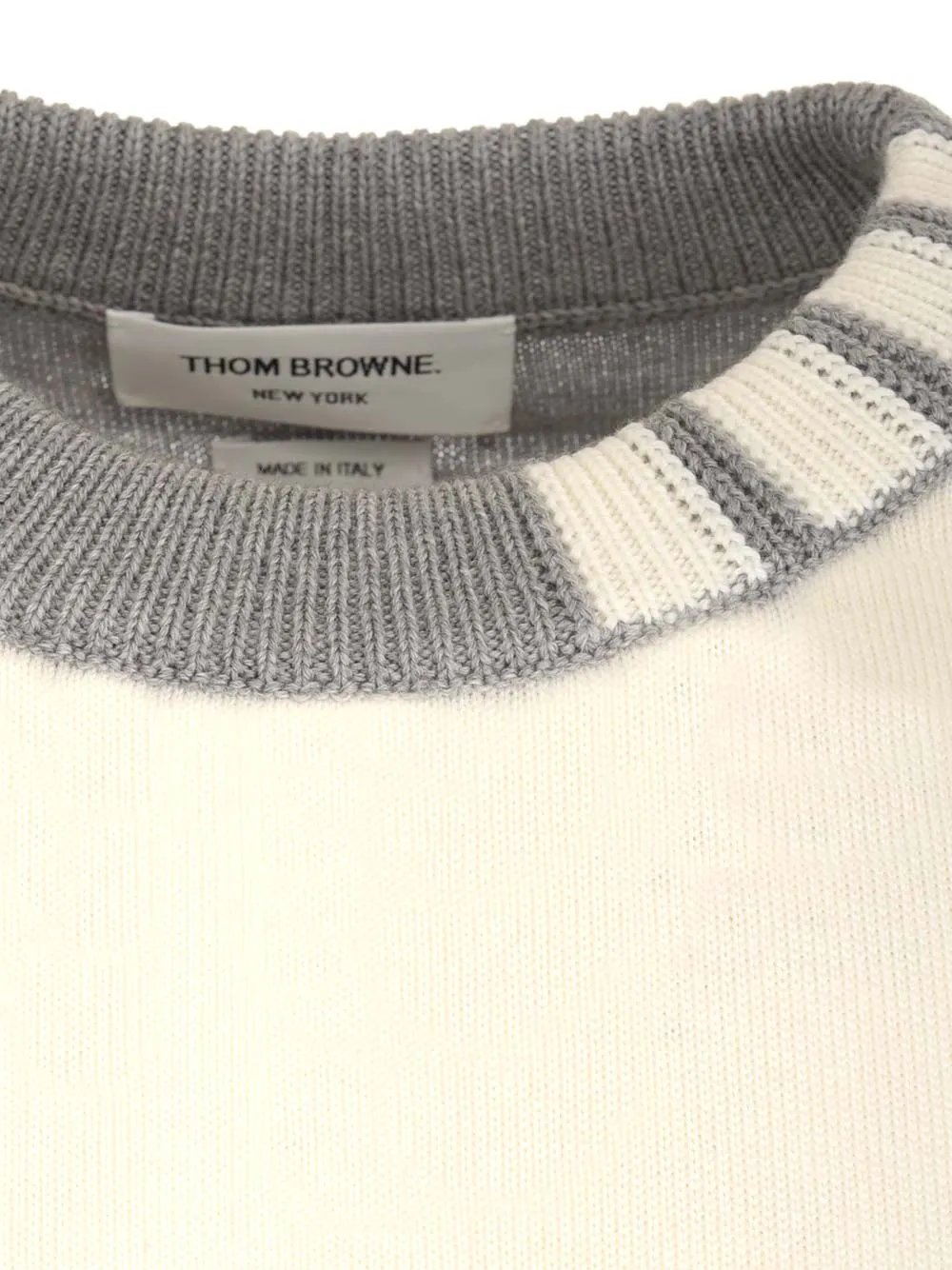 Thom BrownePanelled Knitted Sweater