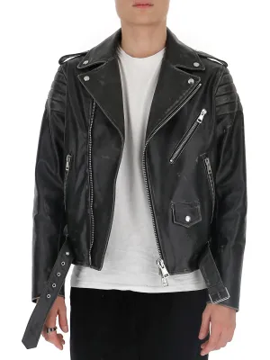 Valentino Back Printed Biker Jacket