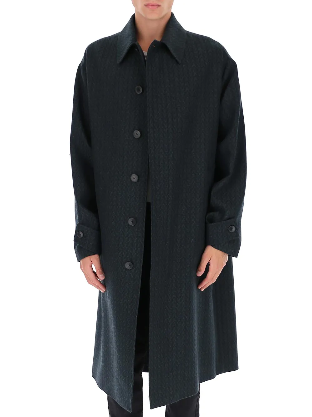 Valentino Buttoned Long-Sleeved Coat