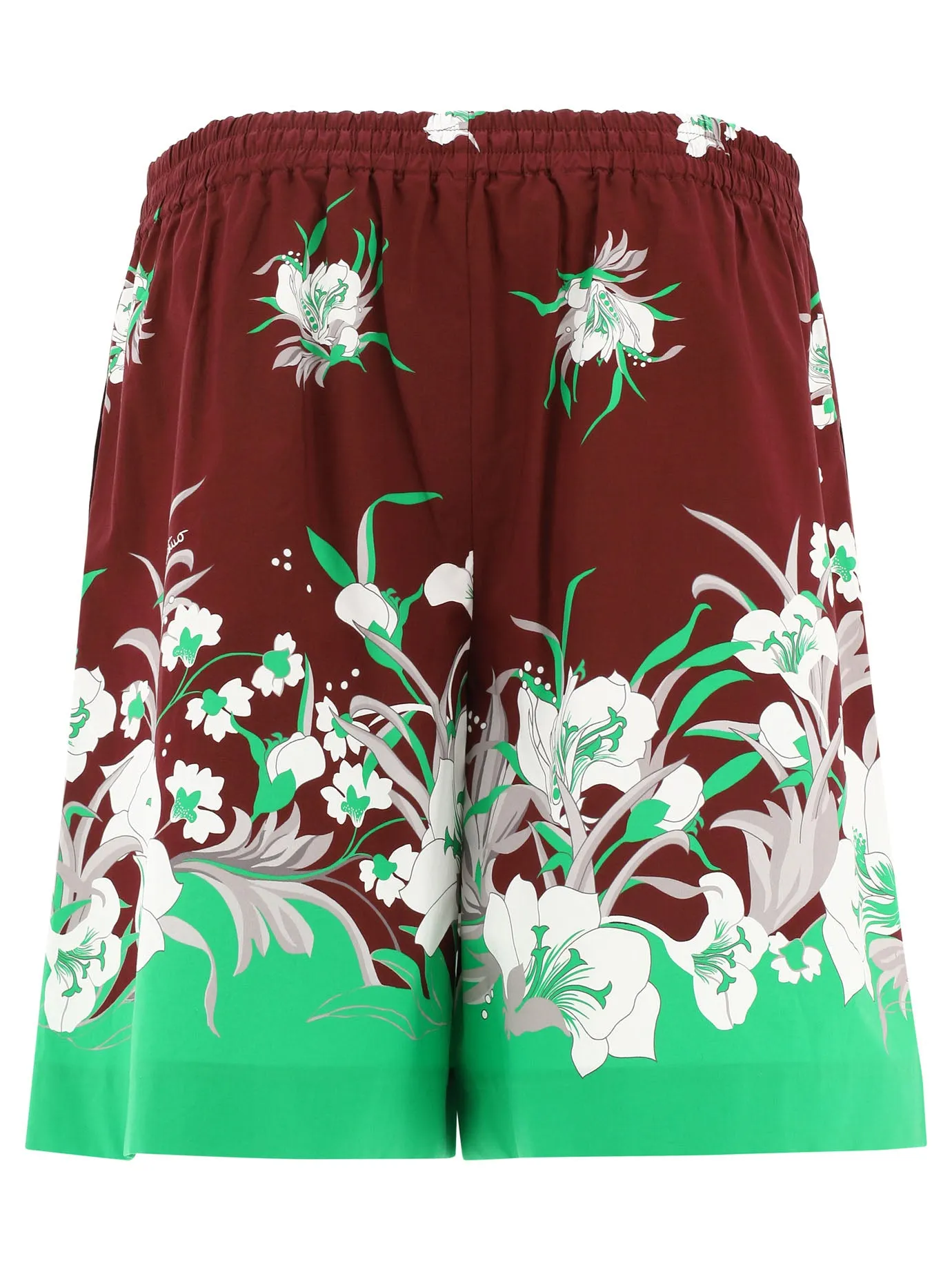 Valentino Floral-Printed Wide Leg Shorts