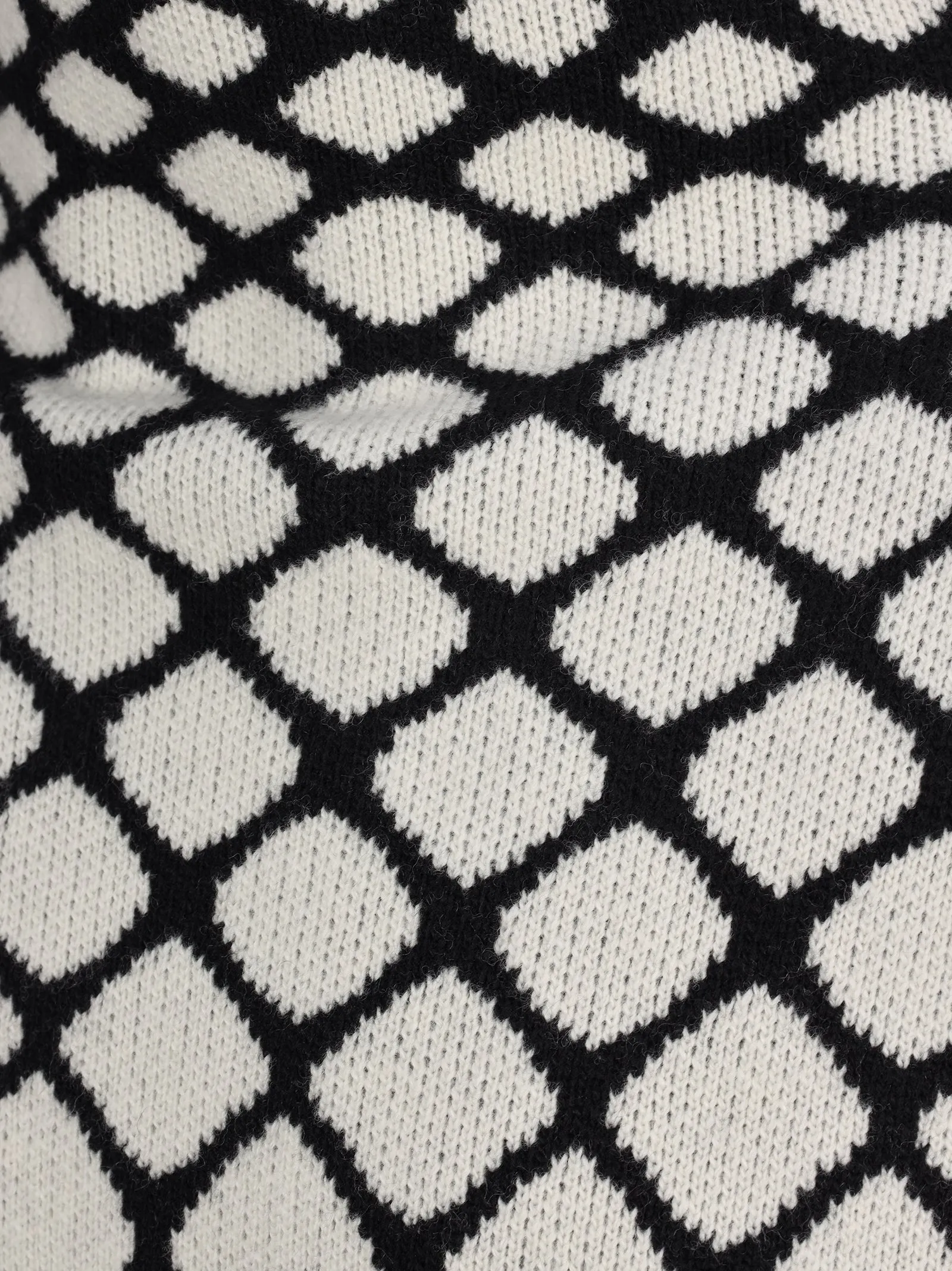 Valentino High-Neck Intarsia Sweater