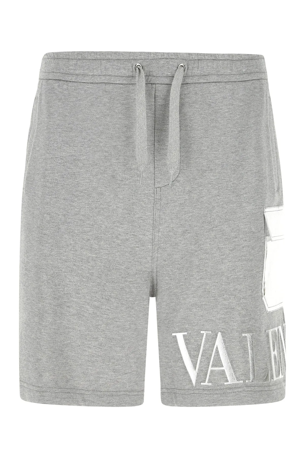 Valentino Logo Embroidered Bermuda Shorts