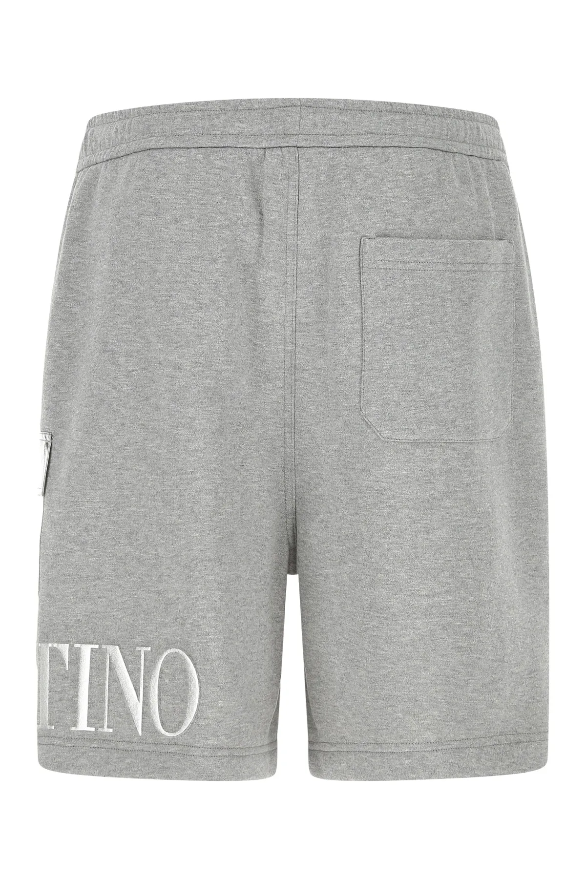 Valentino Logo Embroidered Bermuda Shorts