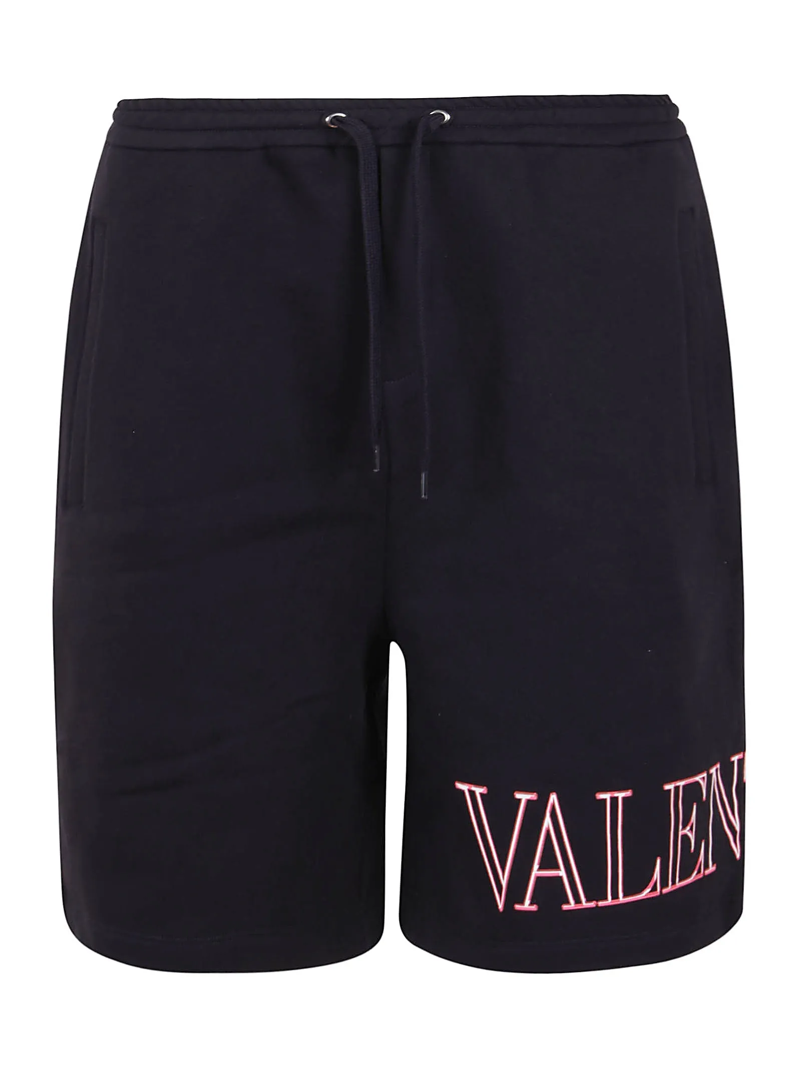 Valentino Logo Print Drawstring Shorts
