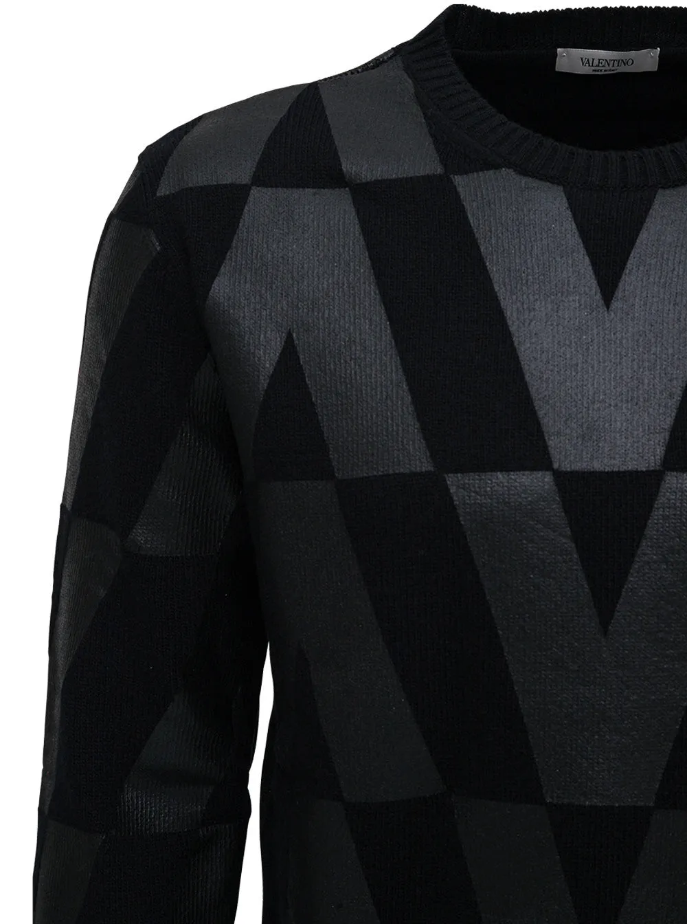 Valentino Macro Optical Crewneck Sweater