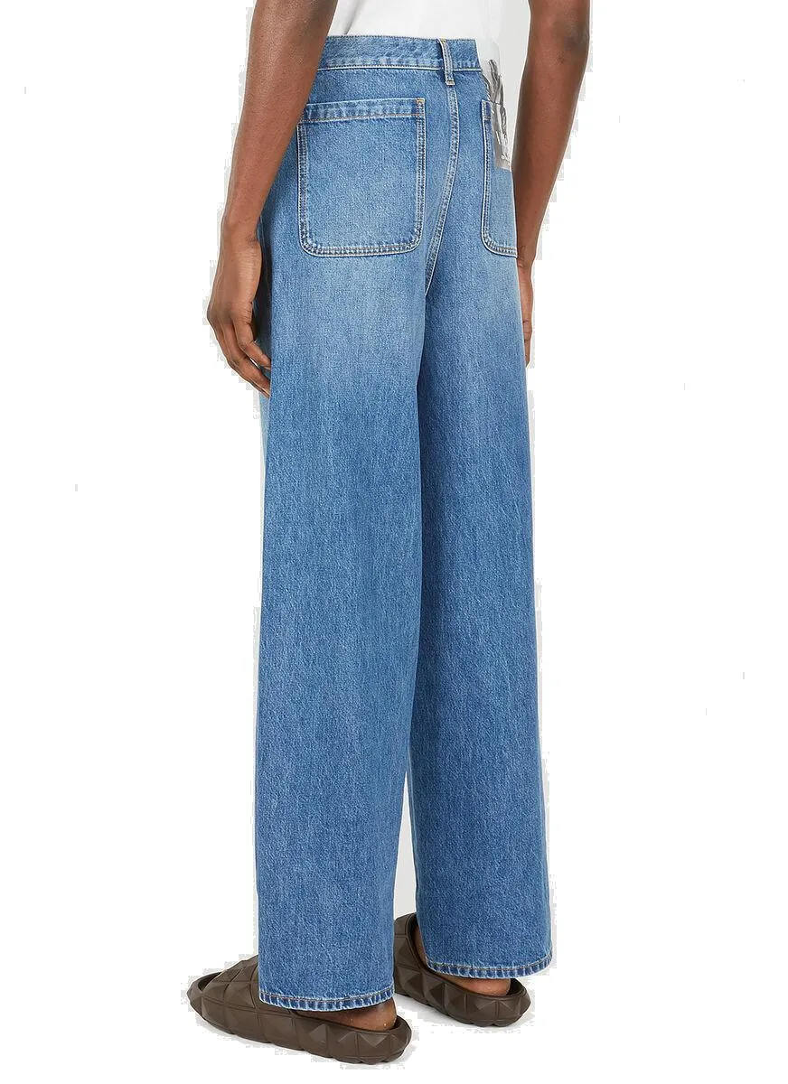 Valentino Straight Leg Cargo Jeans