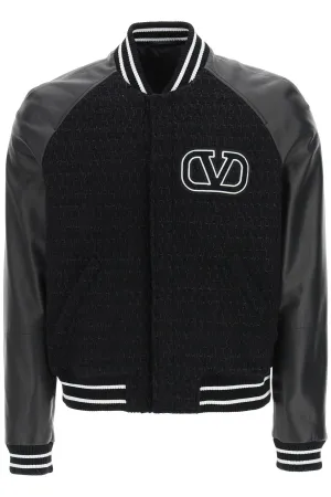 Valentino VLogo Long-Sleeved Bomber Jacket
