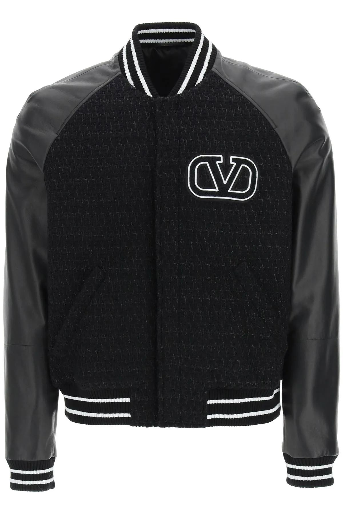 Valentino VLogo Long-Sleeved Bomber Jacket